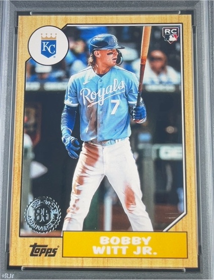 2022 Topps Update 1987 Topps Baseball #87TBU-7 Bobby Witt Jr. — front