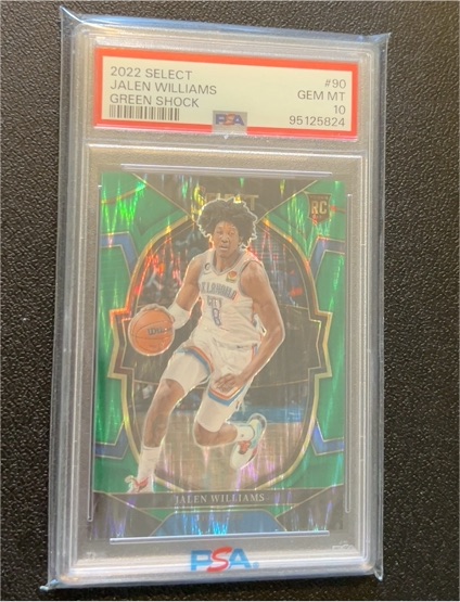 2022 Panini Select #90 Jalen Williams Green Shock — front