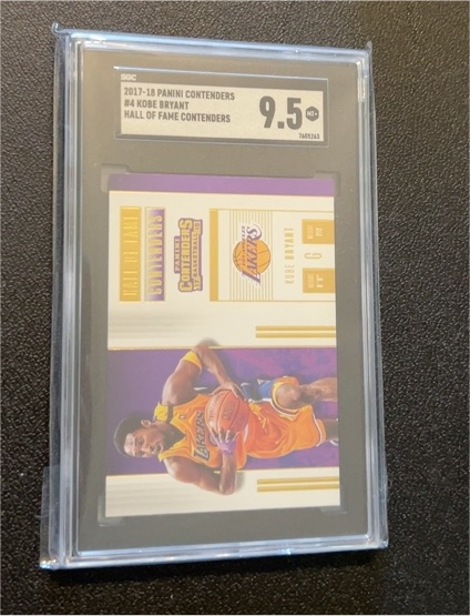 2017-18 Panini Contenders #4 Kobe Bryant Hall of Fame Contenders — front