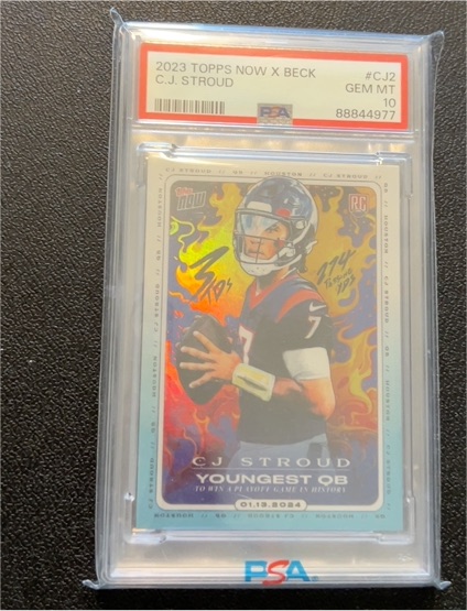 2023 Topps Now X Beck #CJ2 C.J. Stroud Rookie Card — front