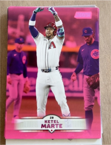 2025 Topps Stadium Club #51 Ketel Marte Pink Foil — front