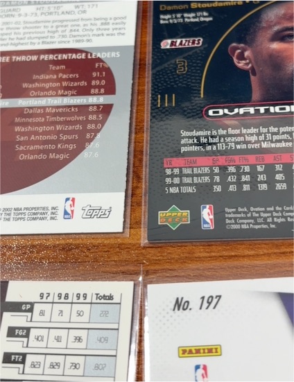 2000 Upper Deck Ovation #197 Damon Stoudamire — front