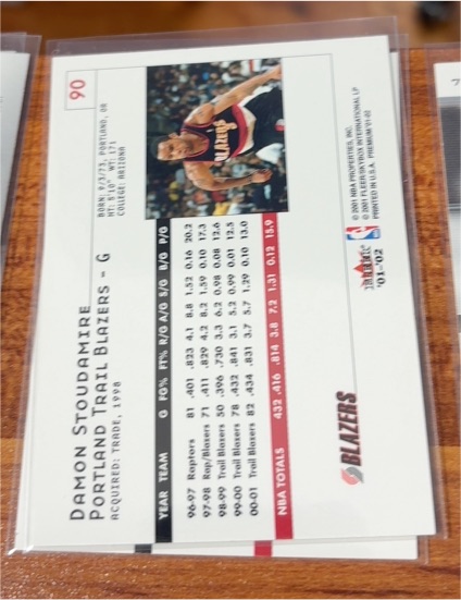 1995 Fleer #60 Damon Stoudamire — front