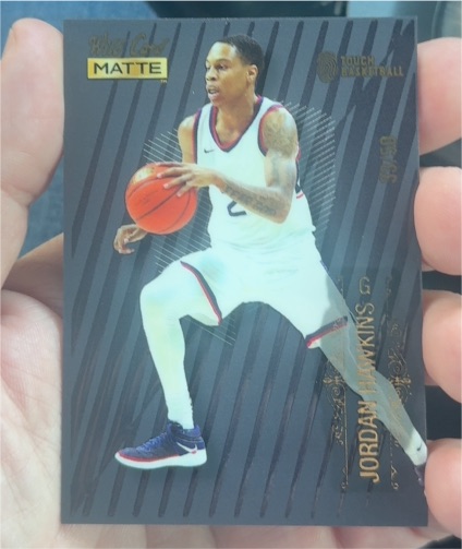 2022 Wild Card Matte #MB-39 Jordan Hawkins Black — front