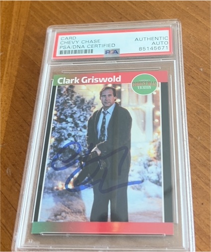 1989 Donruss Chevy Chase Clark Griswold Christmas Vacation Trading Card — front