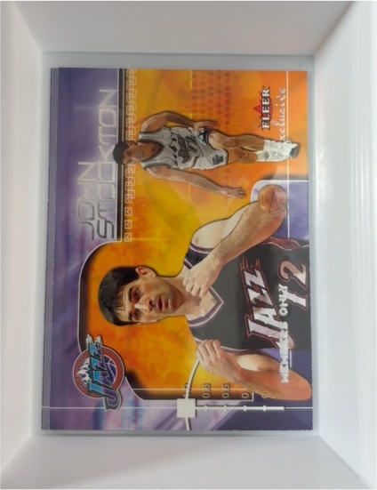 2001-02 Fleer Exclusive #118 John Stockton — front