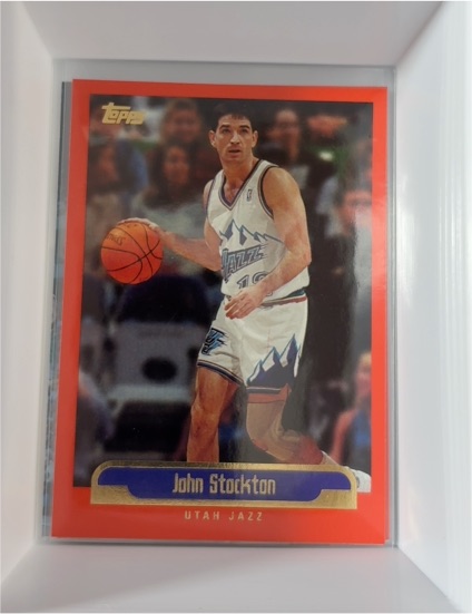 1999-00 Topps #25 John Stockton Utah Jazz — front