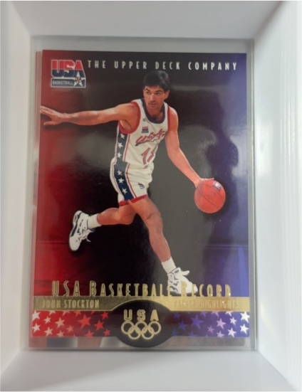 1996 Upper Deck USA Basketball Record #40JS4 John Stockton — front