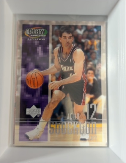 2001 Upper Deck Play Makers Limited #12 John Stockton — front