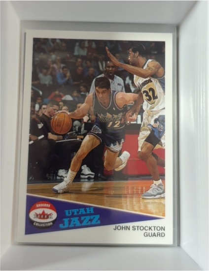 2001-02 Fleer Shoebox #32 John Stockton — front