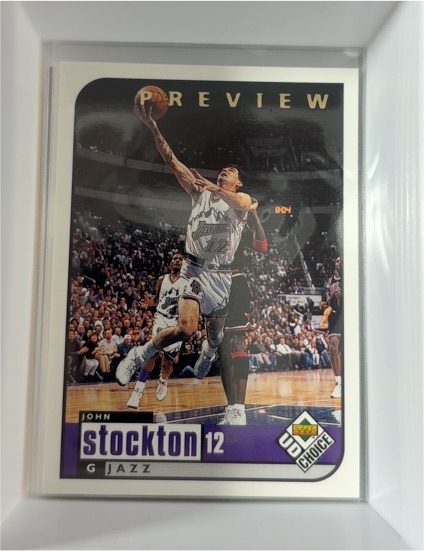 1998-99 Upper Deck UD Choice Preview #142 John Stockton — front
