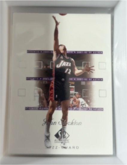 2001-02 Upper Deck SP Authentic #86 John Stockton — front