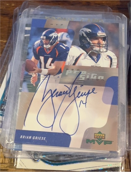 2000 Upper Deck MVP Prosign #Brian Griese — front