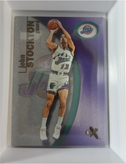 2000-01 Fleer E-X #91 John Stockton — front