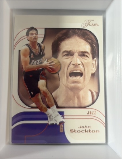 2002-03 Flair #84 John Stockton — front