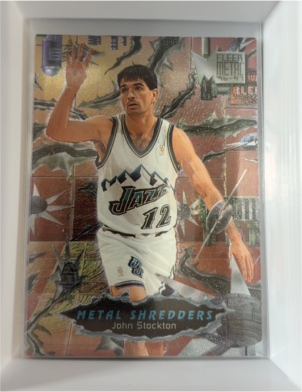 1996-97 Fleer Metal #246 John Stockton — front