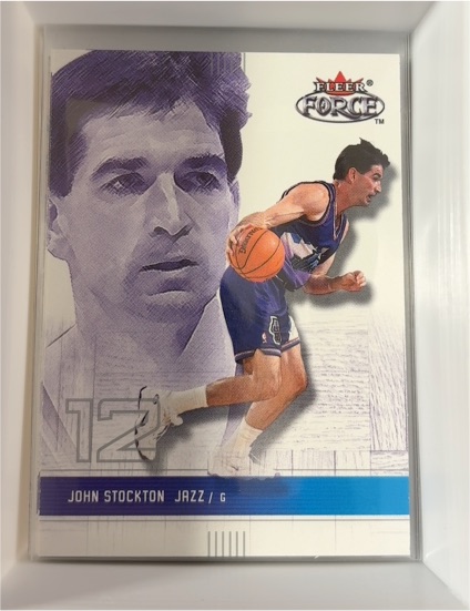 2001 Fleer Force #12 John Stockton — front