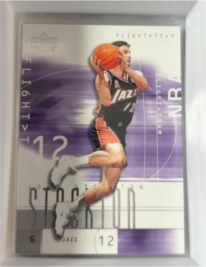 2001-02 Upper Deck Flight Team #76 John Stockton — front