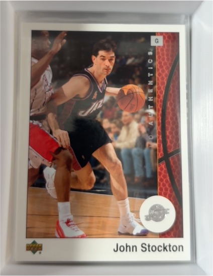 2002-03 Upper Deck UD Authentics #86 John Stockton — front