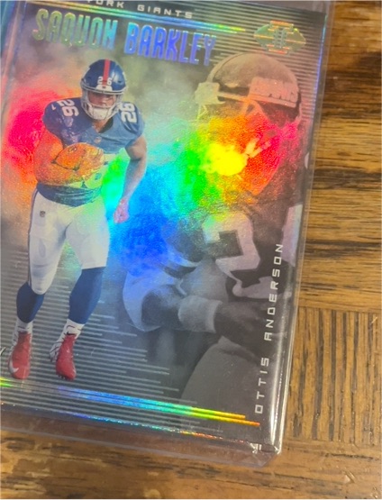 2018 Panini Illusions #38 Saquon Barkley / Otis Anderson — front