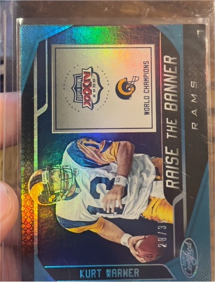2019 Panini Certified Raise the Banner #RTB-KW Kurt Warner — front