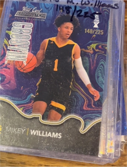 2021 Wild Card Alumination Basketball #148/225 Mikey Williams — front