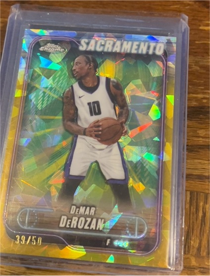 2024-25 Topps Chrome Sapphire #55 DeMar DeRozan — front