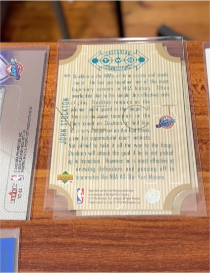 1996 Upper Deck TW-02 John Stockton — front
