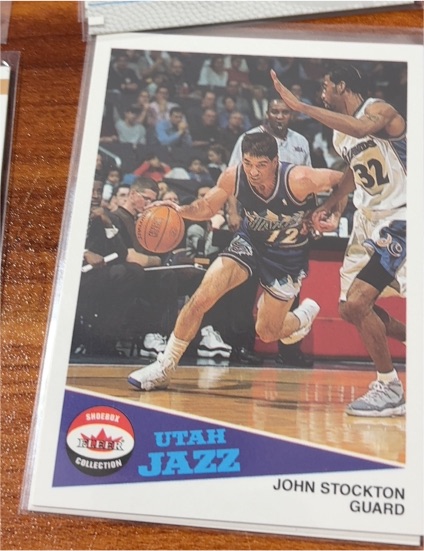 2001-02 Fleer Shoebox #32 John Stockton — front