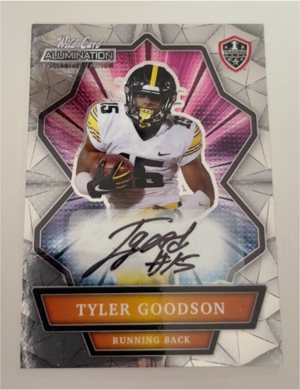 2021 Wild Card Alumination #ANBC-A Tyler Goodson — front