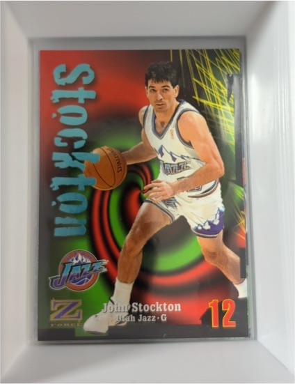 1997-98 Skybox Z-Force #12 John Stockton — front