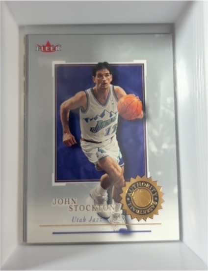 2000-01 Fleer Authority #50 John Stockton — front