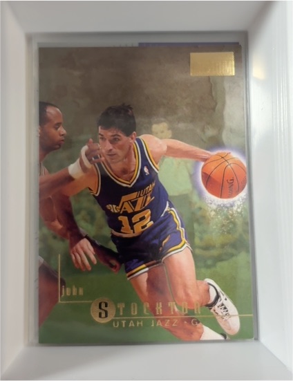 1996-97 SkyBox Premium #121 John Stockton Utah Jazz — front