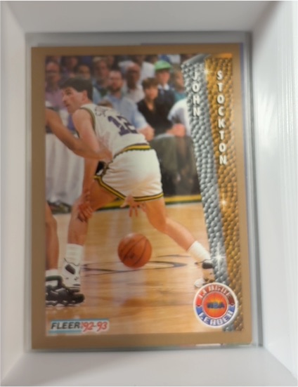 1992-93 Fleer #240 John Stockton — front