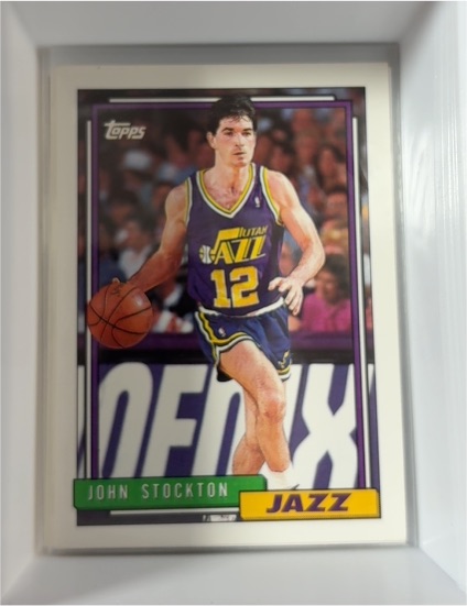 1992-93 Topps #301 John Stockton — front