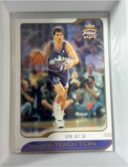 2001-02 Fleer Focus #90 John Stockton — front