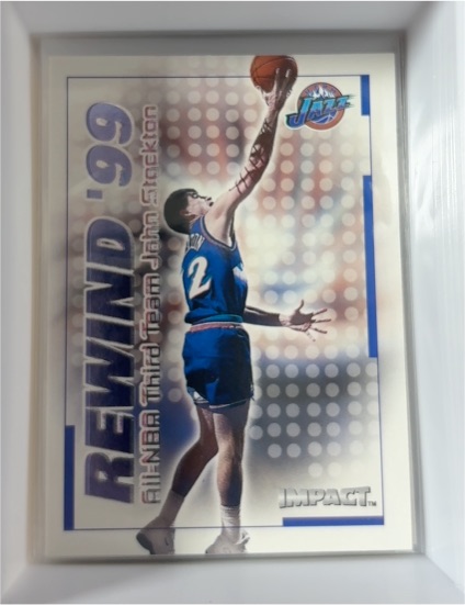 1999-00 Skybox Impact Rewind '99 #29RN John Stockton — front