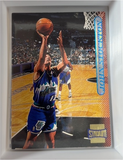 1996-97 Topps Stadium Club #107 John Stockton — front
