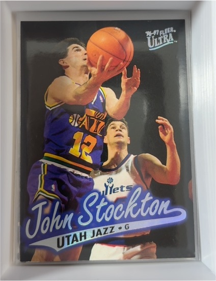 1996-97 Fleer Ultra #115 John Stockton — front