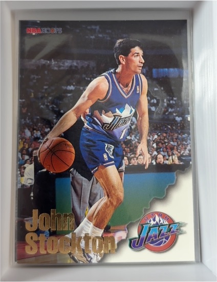 1996-97 NBA Hoops #245 John Stockton — front