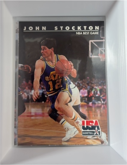 1992 SkyBox USA #85 John Stockton — front