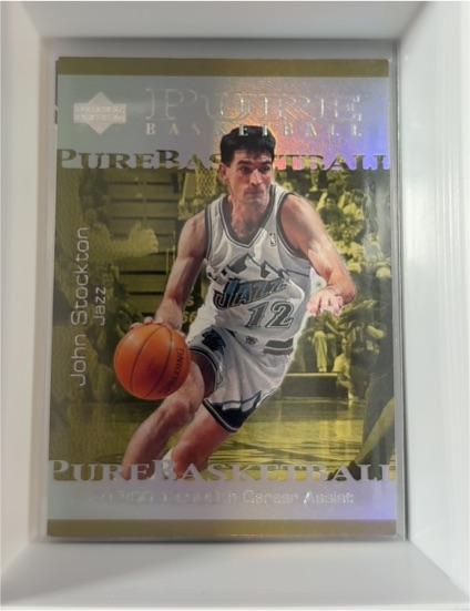 2000-01 Upper Deck Pure Basketball #PB5 John Stockton — front