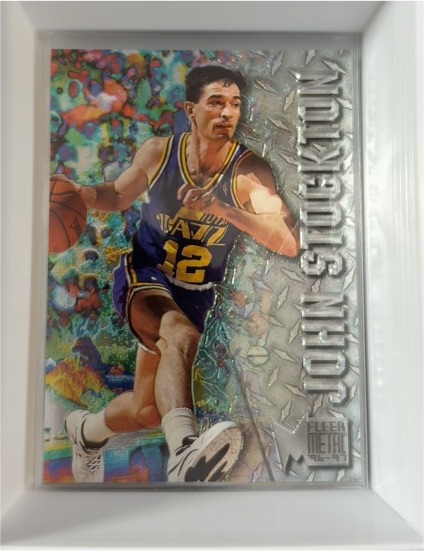 1996-97 Fleer Metal #102 John Stockton — front