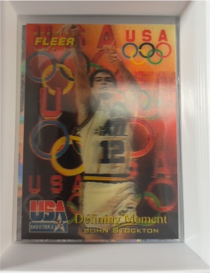 1996 Fleer USA Basketball Defining Moment #30 John Stockton — front