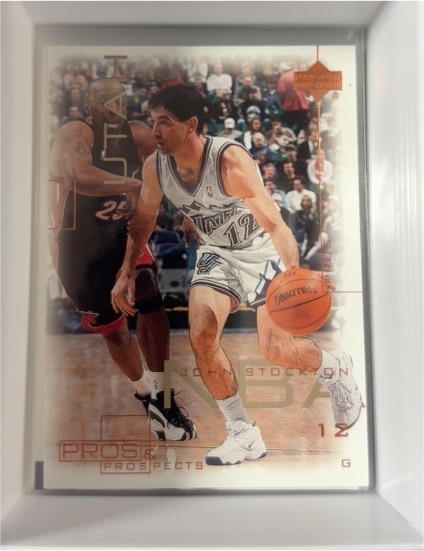 2000-01 Upper Deck Pros & Prospects #83 John Stockton — front