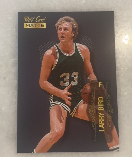 2022 Wild Card Matte #MB-51 Larry Bird — front