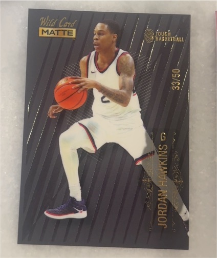 2022 Wild Card Matte #MB-39 Jordan Hawkins — front