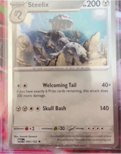 2022 Pokémon Scarlet & Violet 093/132 Steelix — front