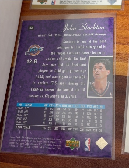 1993-94 Upper Deck #12 John Stockton — front