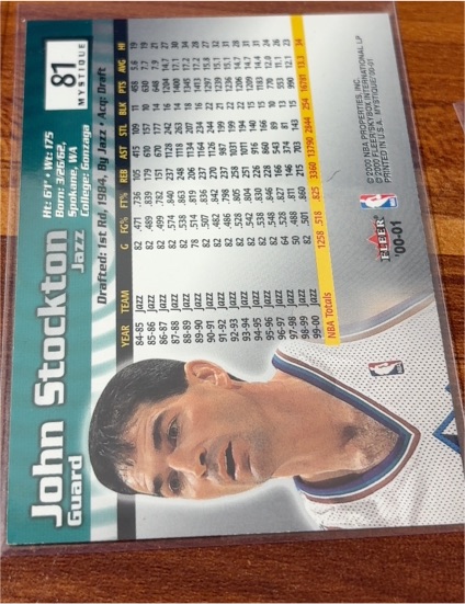 2000-01 Fleer Game Time #46 John Stockton — front